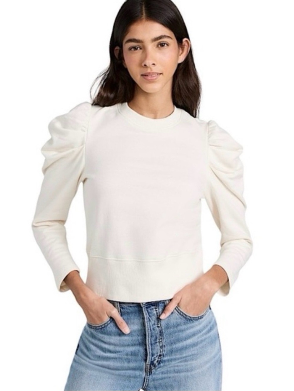 SoldOut.NYC The Just Enough Puff Sweatshirt size L 100% Organic cotton